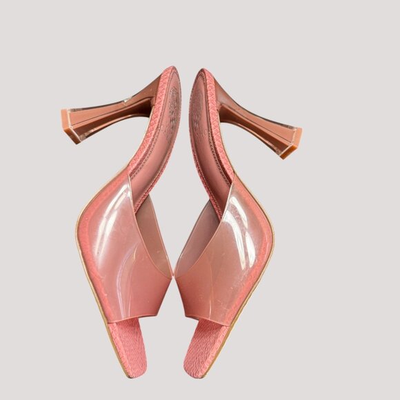 Vince Camuto Women's Rendivi Lucite Dress Sandal Heeled Pink Amethyst SIZE 8 1/2 - Picture 6 of 11